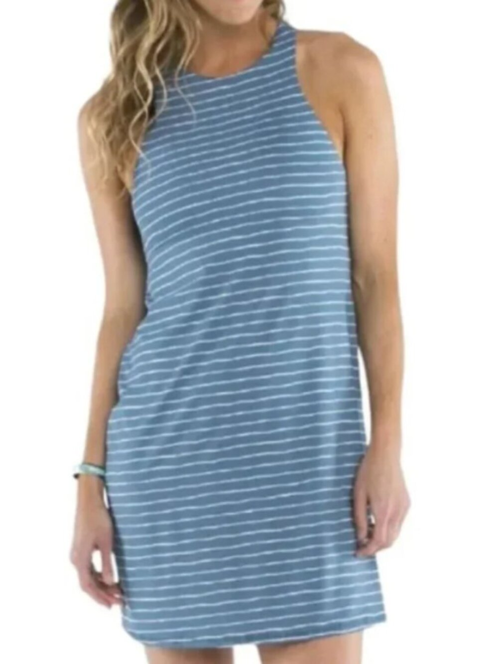 Carve Designs Sanitas Racerback Stripe Mini Dress w/ Built-In Bra - Womens XS